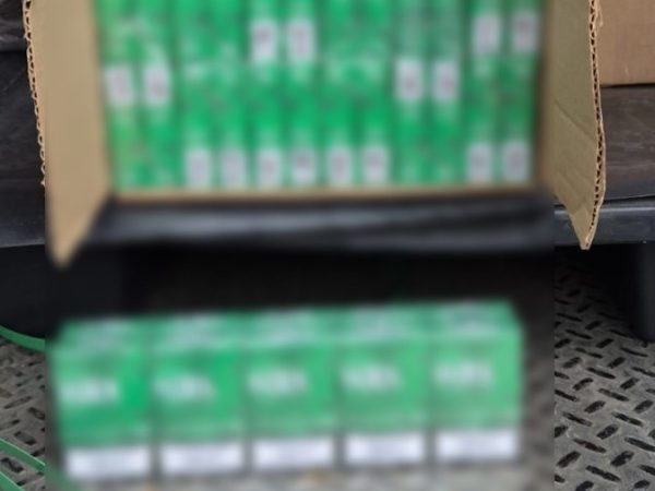 Aseguran 228 mil cigarrillos extranjeros sin documentación en San Diego de la Unión