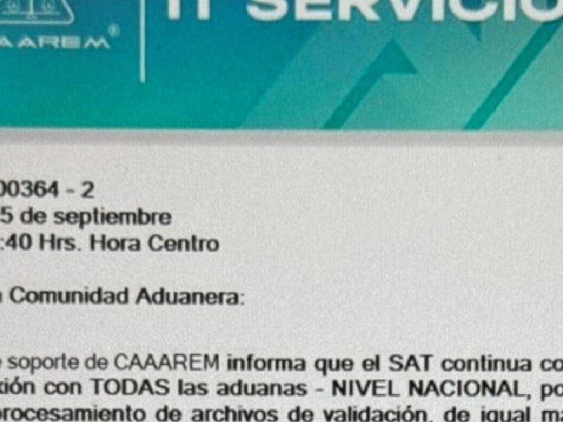 Causan fallas en sistema del SAT filas y pérdidas millonarias en aduanas de México