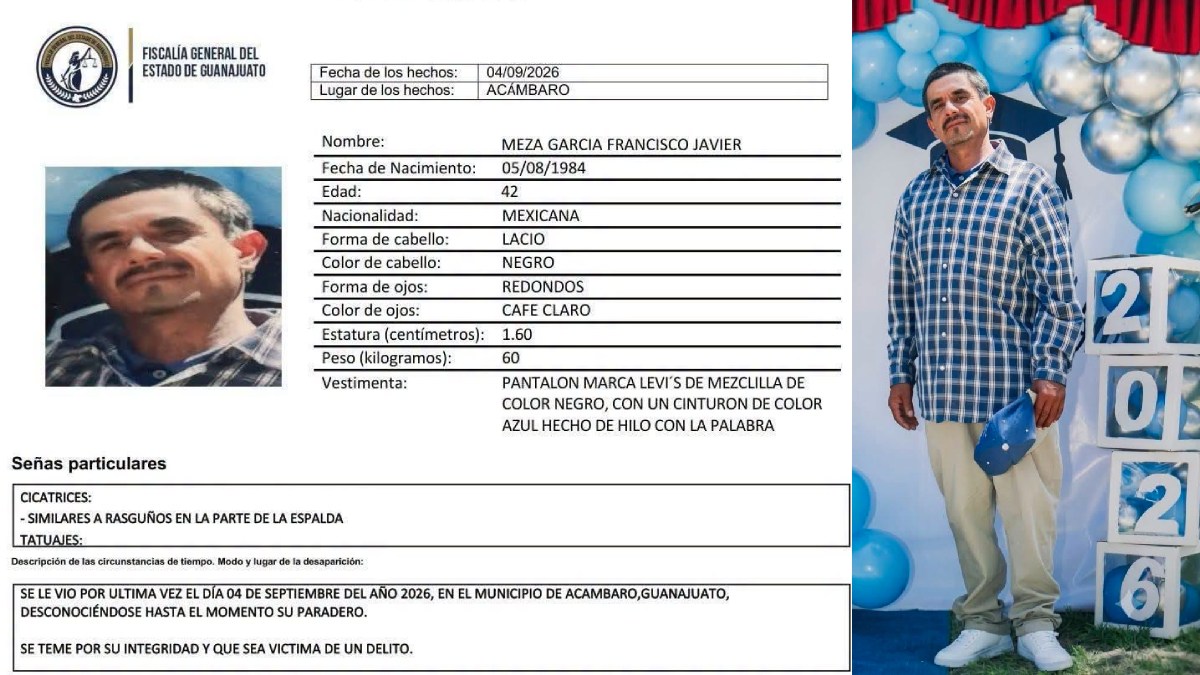 Francisco Javier Meza García desaparecido en Acámbaro
