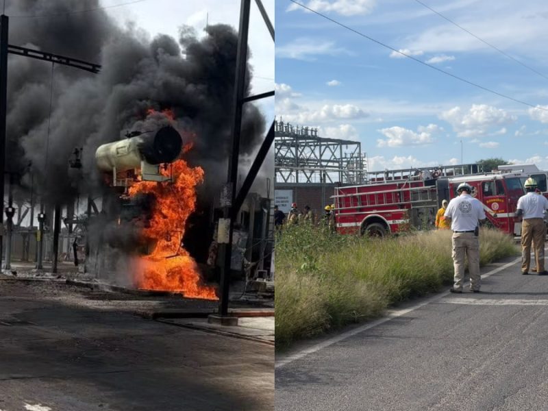 Incendio en subestación de CFE en Silao deja sin luz a zonas de Irapuato y Guanajuato