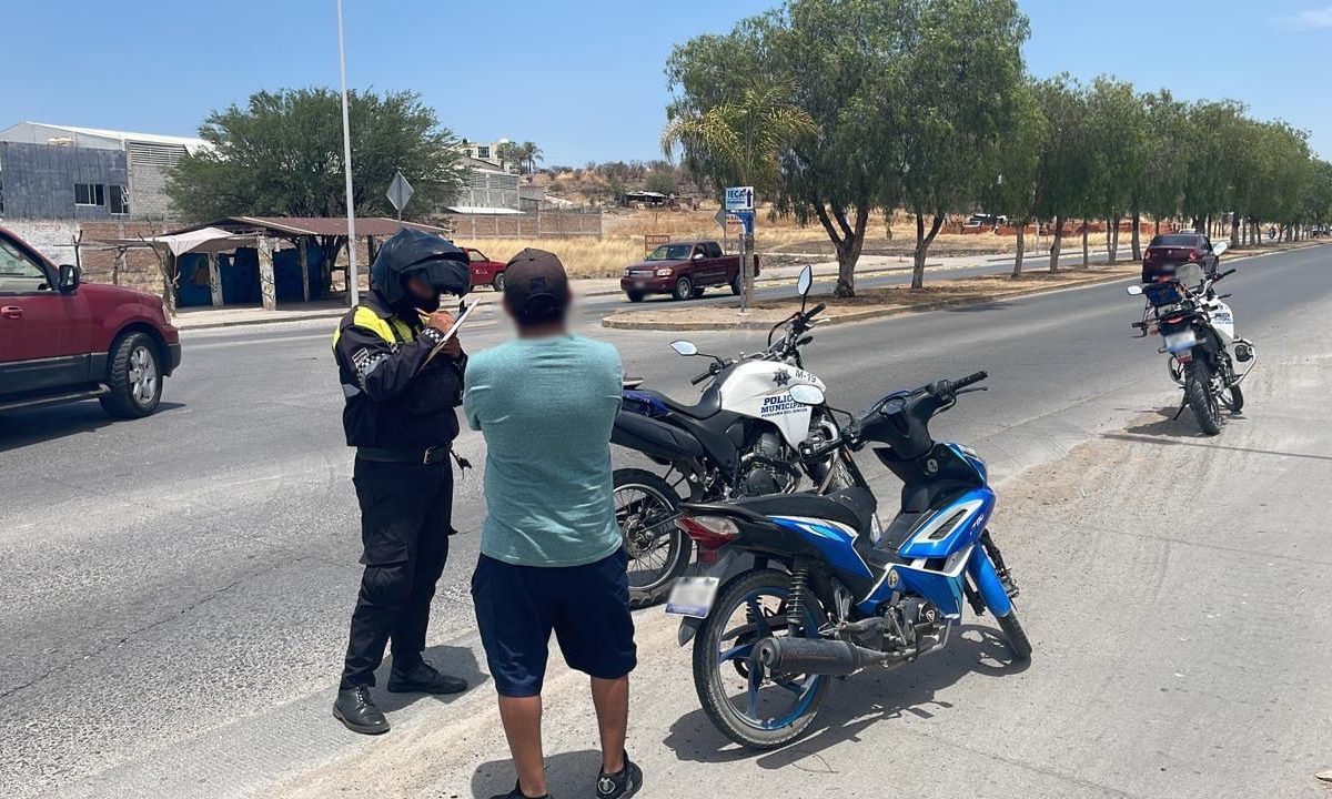 Acumulan 2,411 infracciones a motociclistas sin casco en San Francisco del Rincón