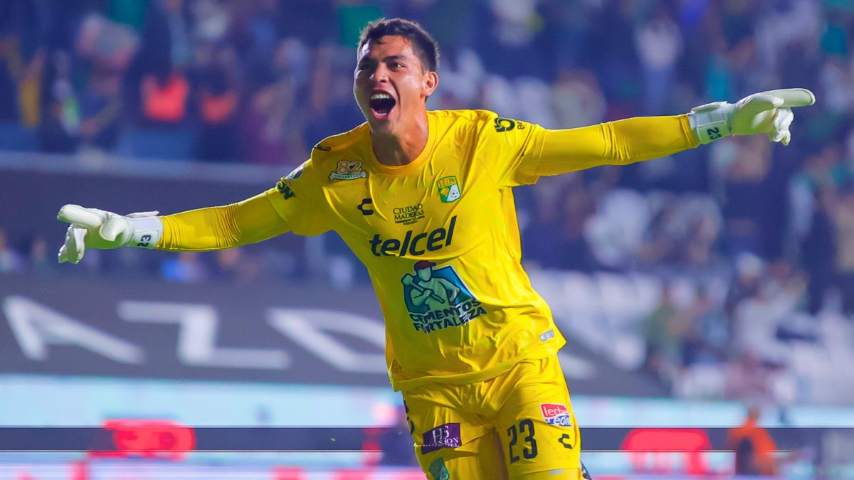 Óscar García, portero del Club León. MexSport.
