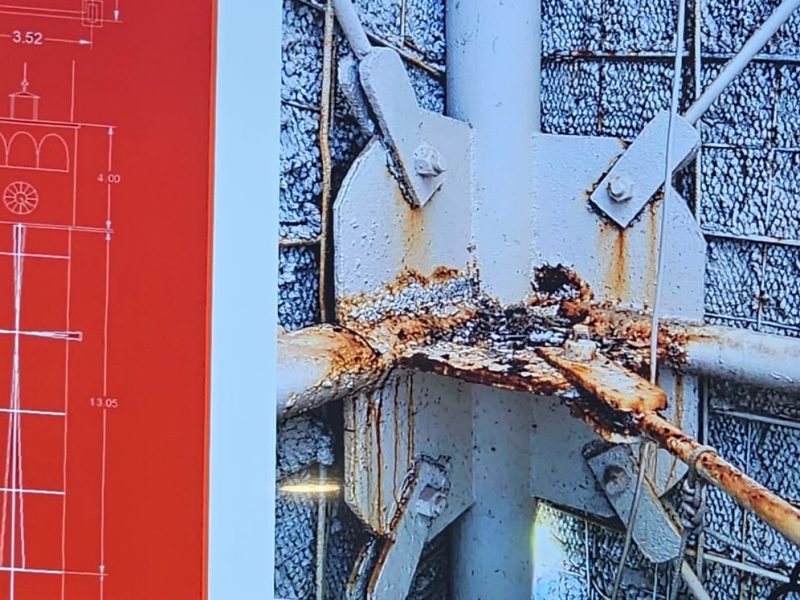Campanario del Sagrado Corazón presenta severo deterioro por corrosión; van por restauración