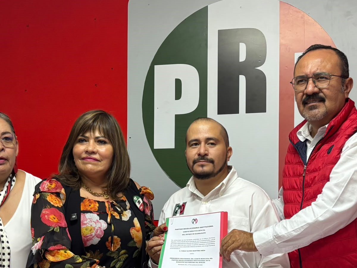 Pablo Martínez asume la dirigencia provisional del PRI en Purísima del Rincón