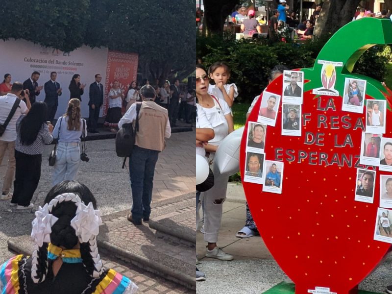 Retiran en Irapuato la ‘Fresa de la Esperanza’ con fotos de personas desaparecidas