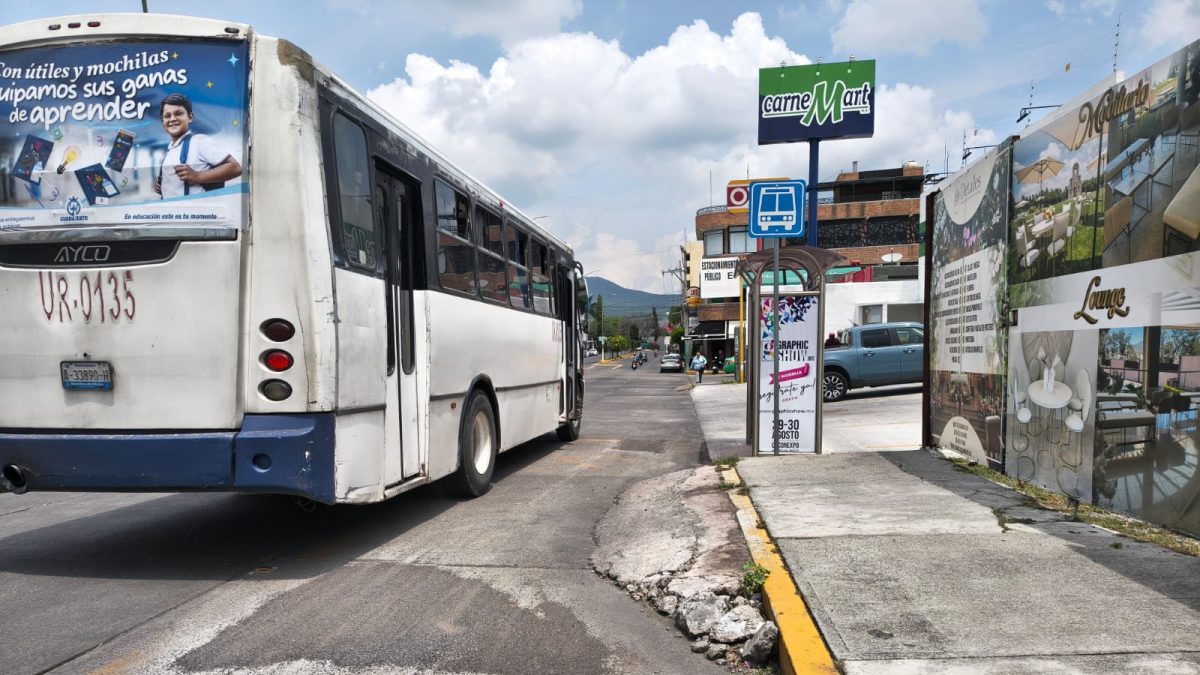 Transporte público de Moroleón y Uriangato. Foto Javier Mancera.....