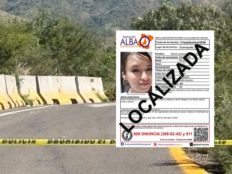 Confirma FGE cuerpo hallado en acceso norponiente es de Karla Lorena Ramos; muerte fue causa natural
