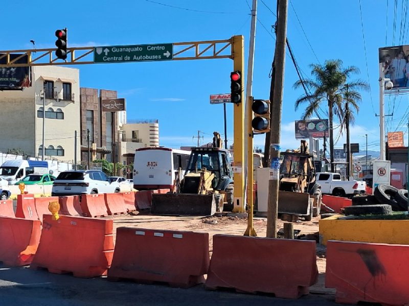 Remodelan acceso de Guanajuato capital; las obras durarán seis meses