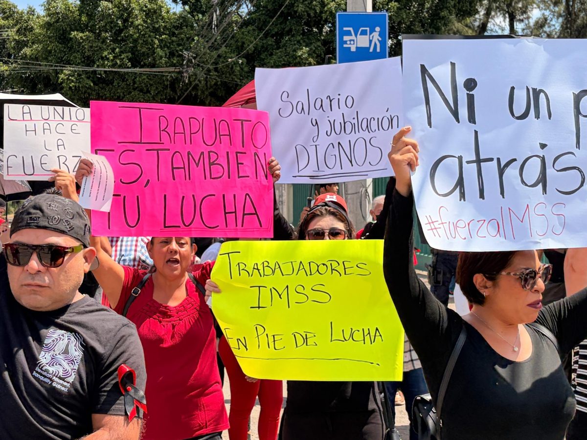 Protestas contra el IMSS llegan a Irapuato: Denuncian falta de insumos y fallas graves
