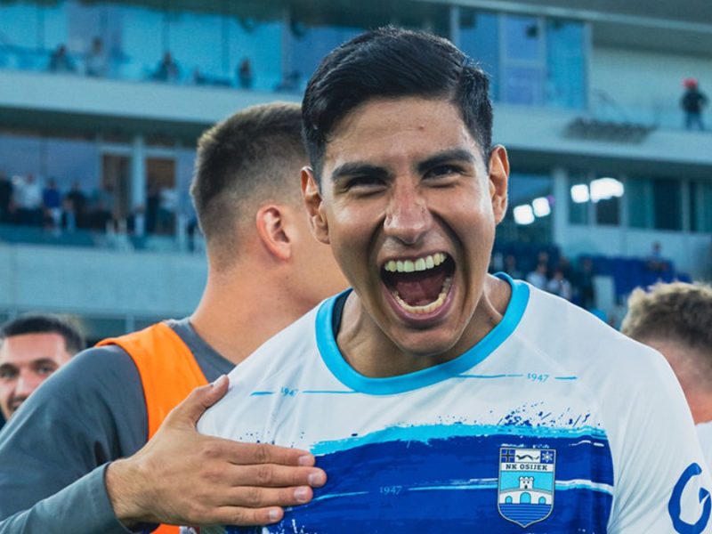¡Vuelve! Armando León logra su sexto gol con el NK Osijek