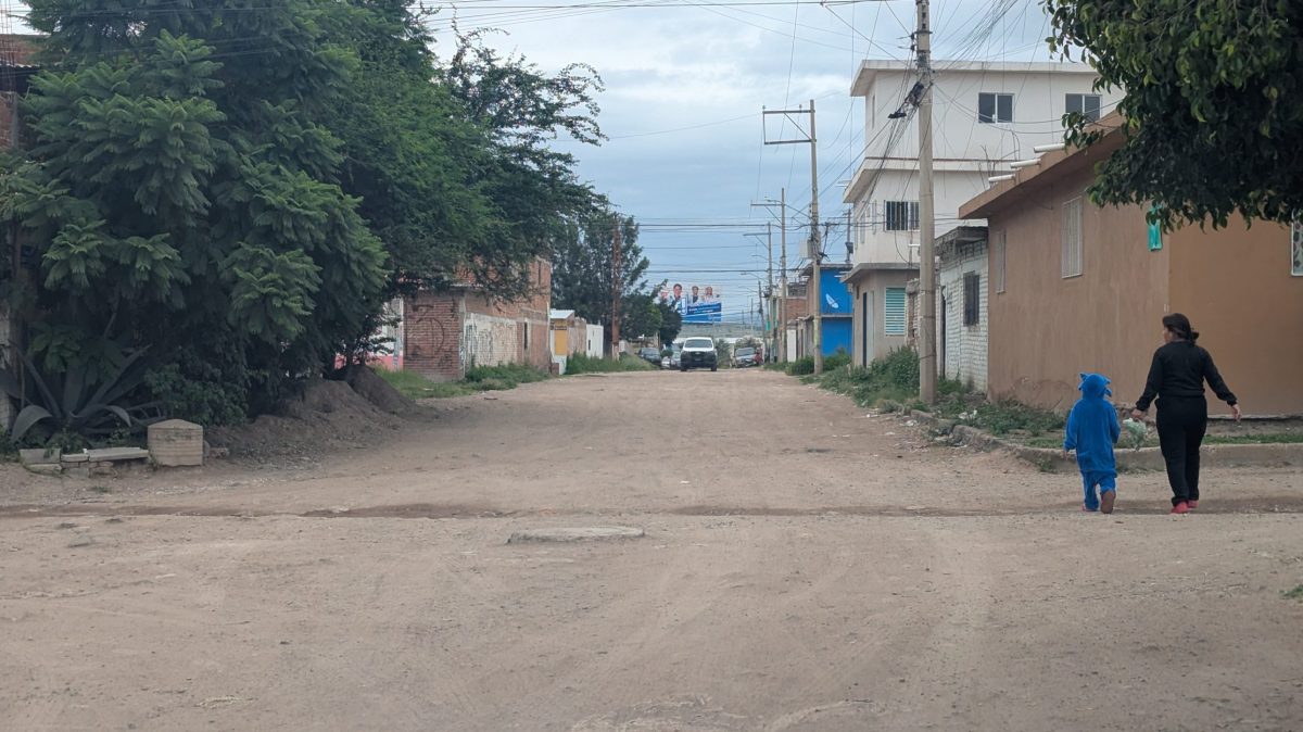 Calles de la colonia tercera sección de la Constitución de Apatzingán en Irapuato