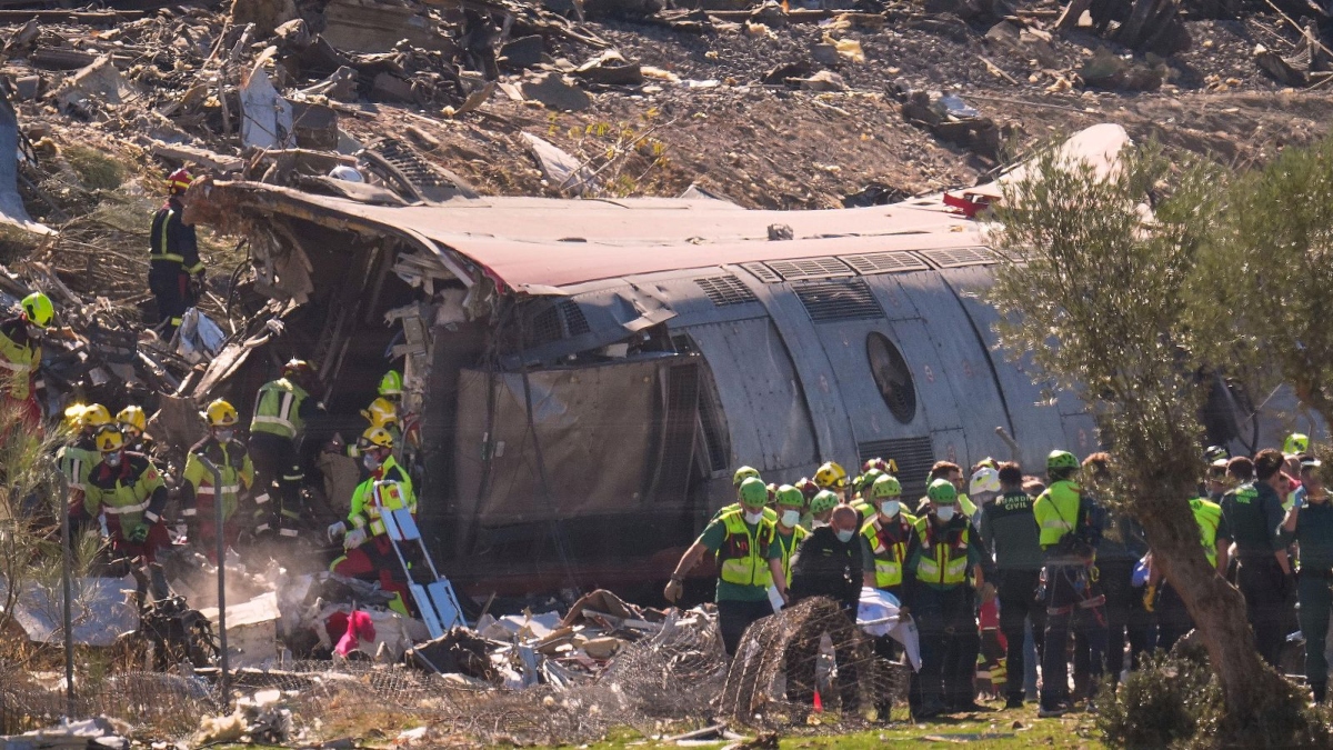 Choque de trenes en España