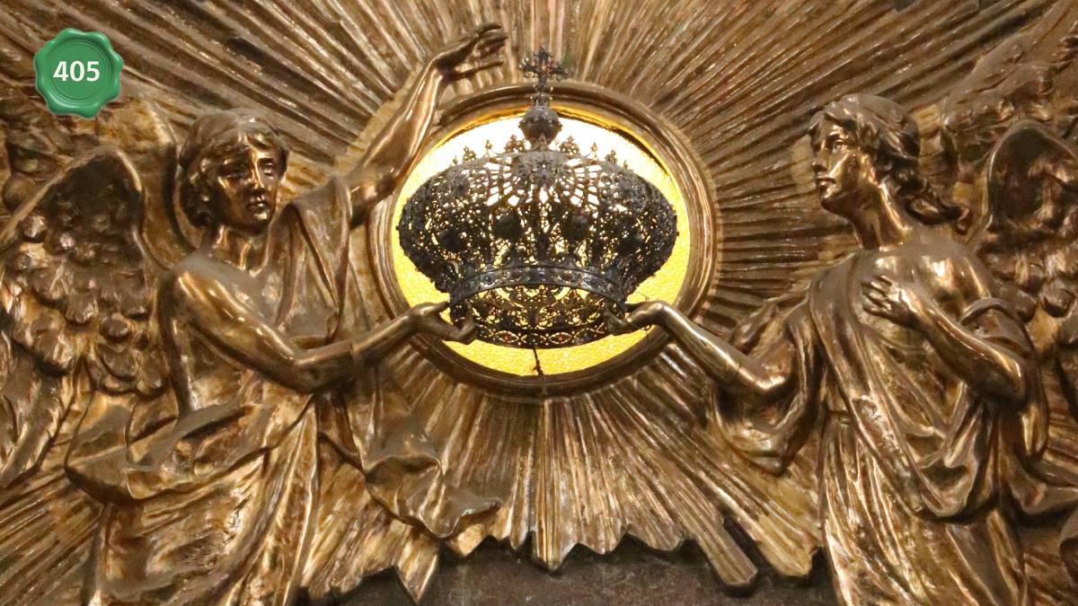 La corona de la Virgen de la Luz: tres kilos de oro y cientos de piedras