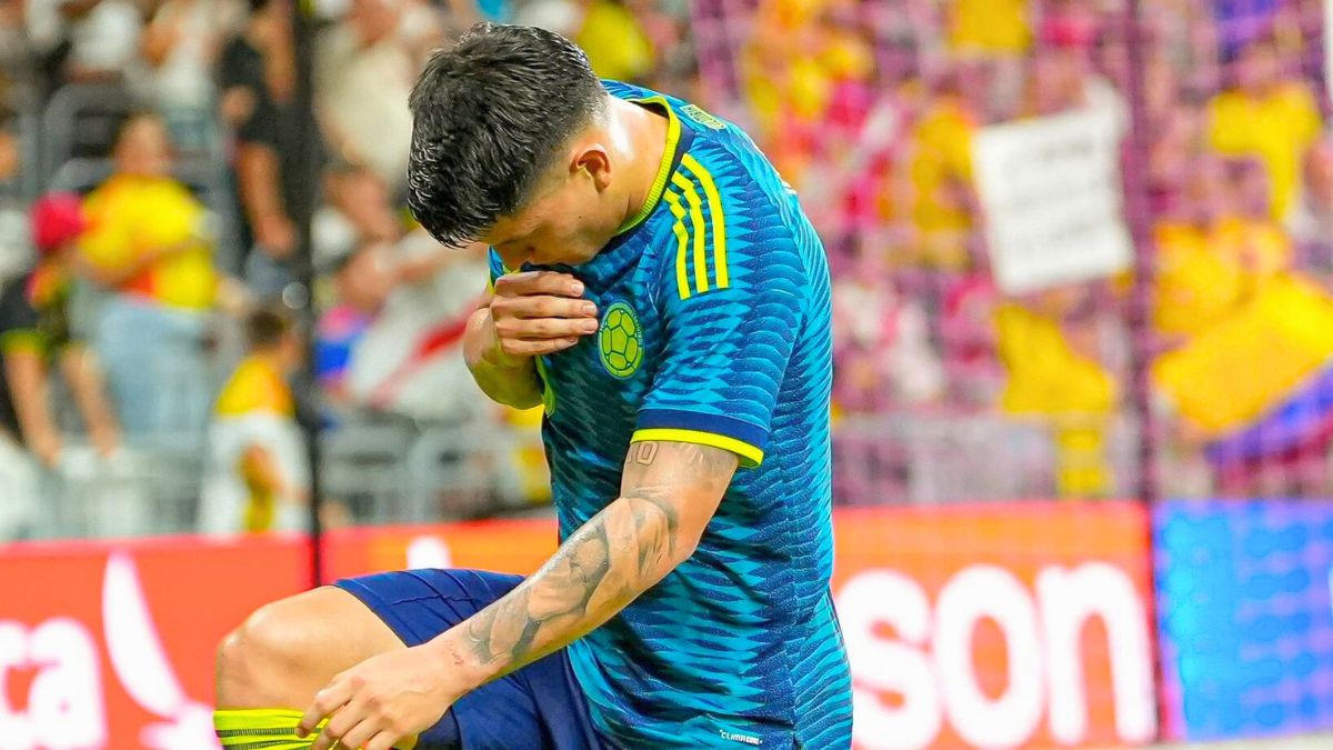 Daniel Arcila celebra en el amistoso Colombia Vs Perú. Colombia.