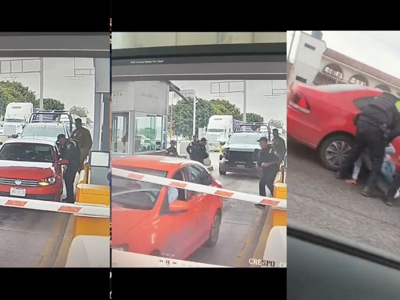 Graban presunto abuso en detención en Apaseo el Alto; Secretaría afirma que evadió peaje