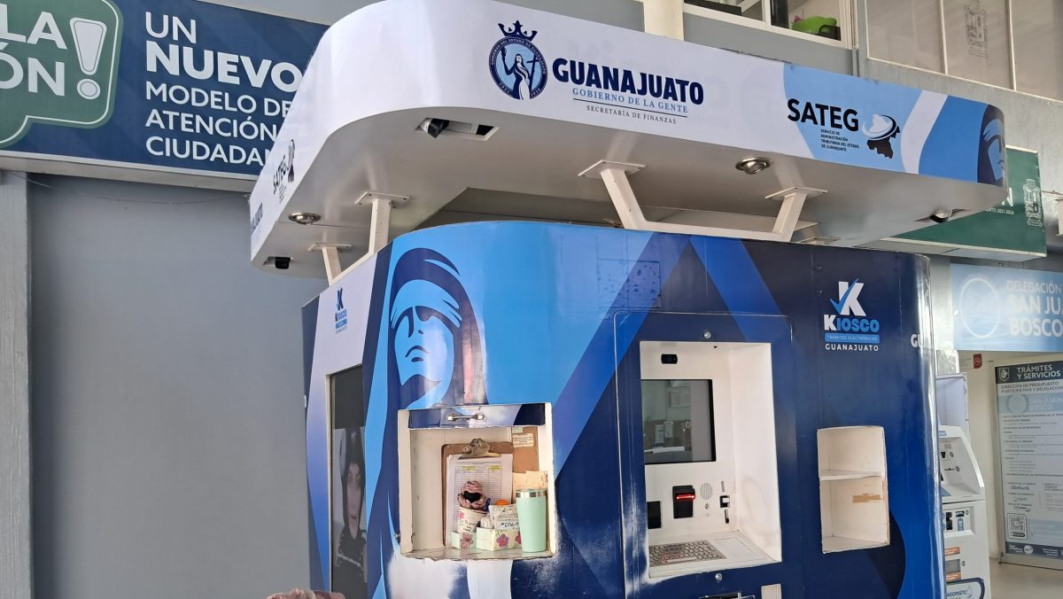 Kiosco ubicado en la base de transferencia de San Juan Bosco