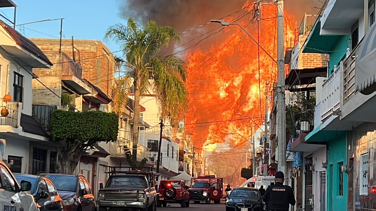 Incendio en León