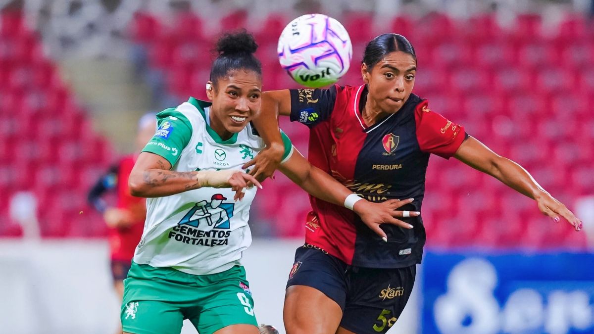 León Femenil empató con el Atlas. Club León Femenil.