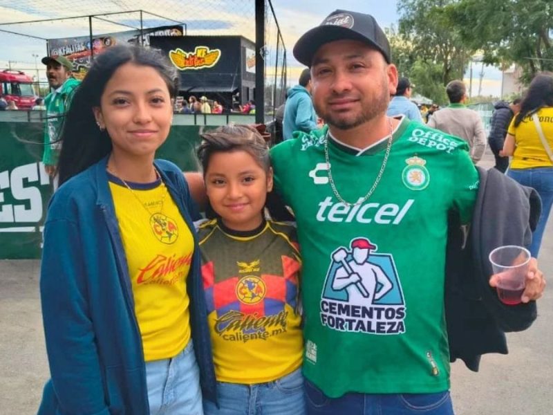 Papá de verde, hijas de amarillo: La imagen del León vs América que le da una lección a la Liga MX