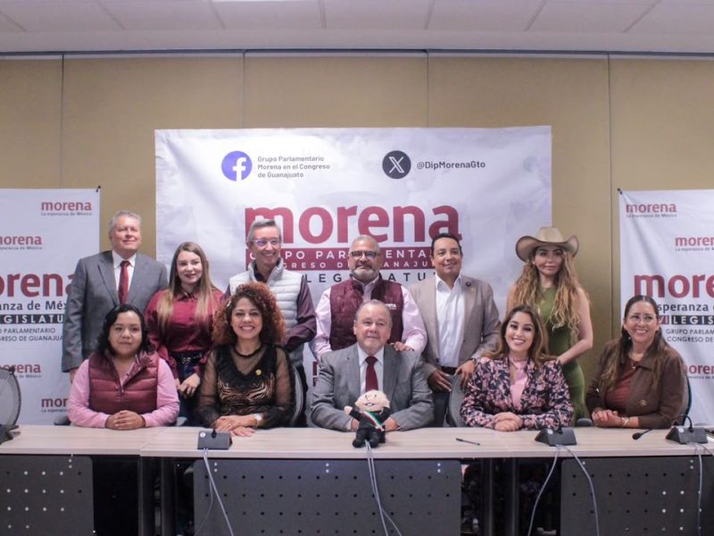 Morena presenta agenda en Guanajuato: proponen ‘botón morado’ y comedores universitarios