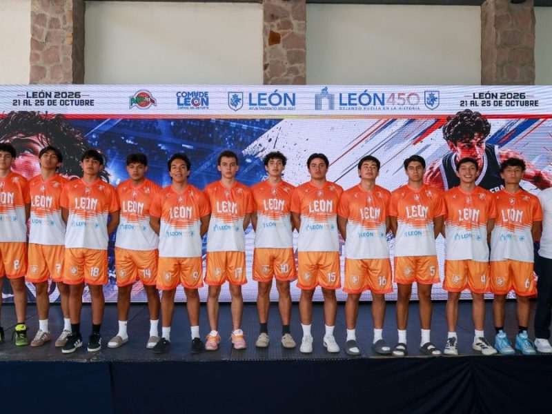 Presentan a la selección que representará a Guanajuato en el Nacional Ademeba Varonil Sub-17 que se realizará en León