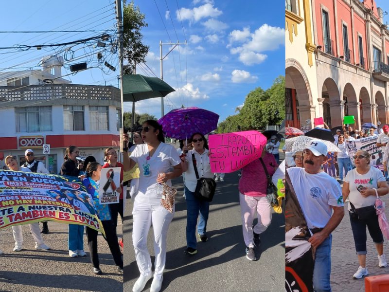 Trabajadores del IMSS en Guanajuato exigen más del 3 % de incremento salarial