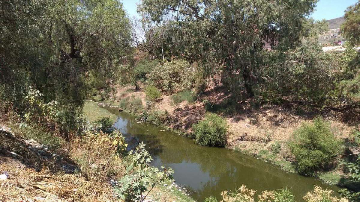 Dos hombres fueron encontrados sin vida en el río de Medranos, Silao. Foto: Cortesía.