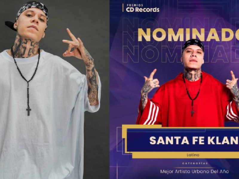Santa Fe Klan va por galardón a Mejor Artista Urbano del Año en los Premios CD Records 2026
