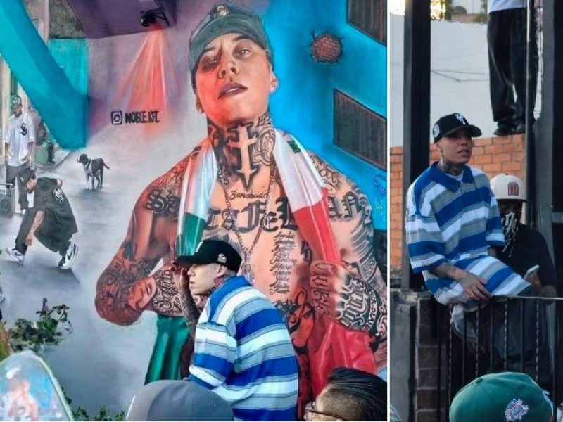 Santa Fe Klan honra a su gente y su barrio en su nuevo mural, en Guanajuato capital