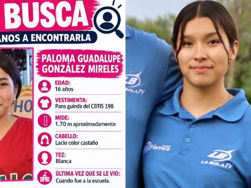 Desaparece Paloma Guadalupe de 16 años en Celaya; piden ayuda para dar con su paradero