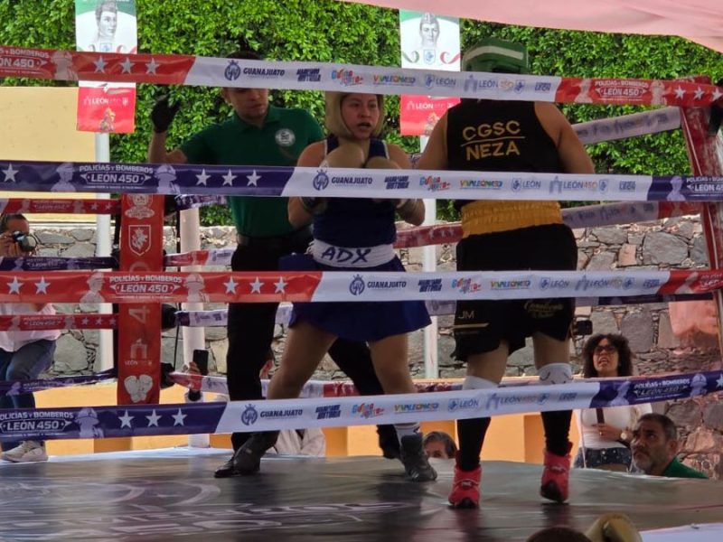 Shamir Hernández, escolta de la Policía Estatal Fuerza Civil de Nuevo León, pone el ejemplo en el ring