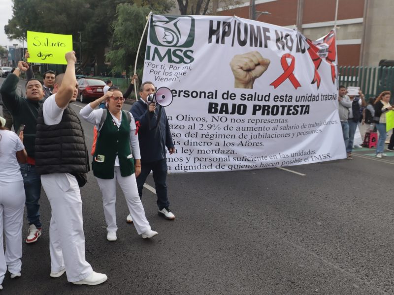 Van a marcha nacional trabajadores del IMSS el 14 de octubre: Rechazan aumento salarial del 6.8%