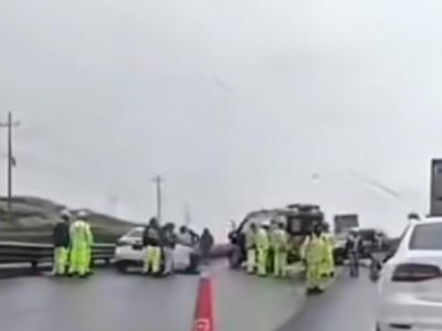 Atropellan a trabajador en la carretera Irapuato-Silao; colapsa el tráfico en Los Nicolases