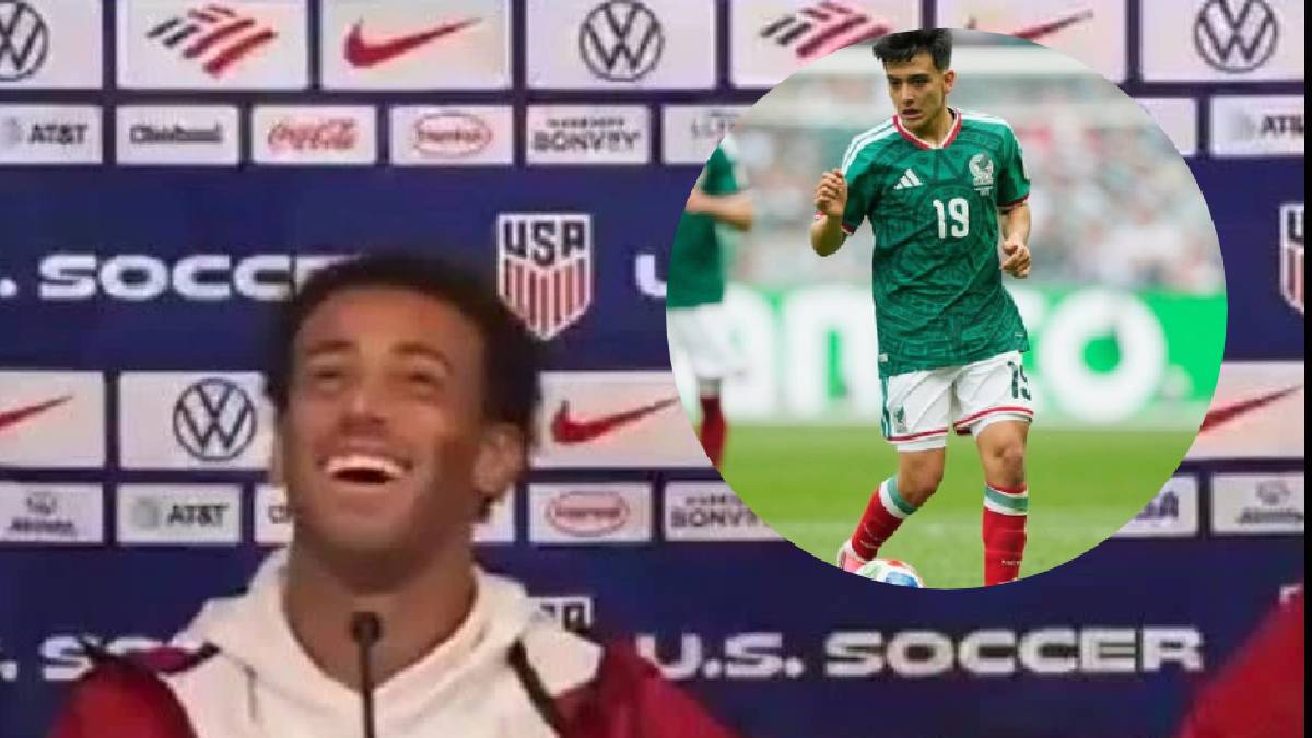 Polémica reacción de seleccionados de Estados Unidos al ser cuestionado sobre Gilberto Mora - Foto: Selección Mexicana y Captura.