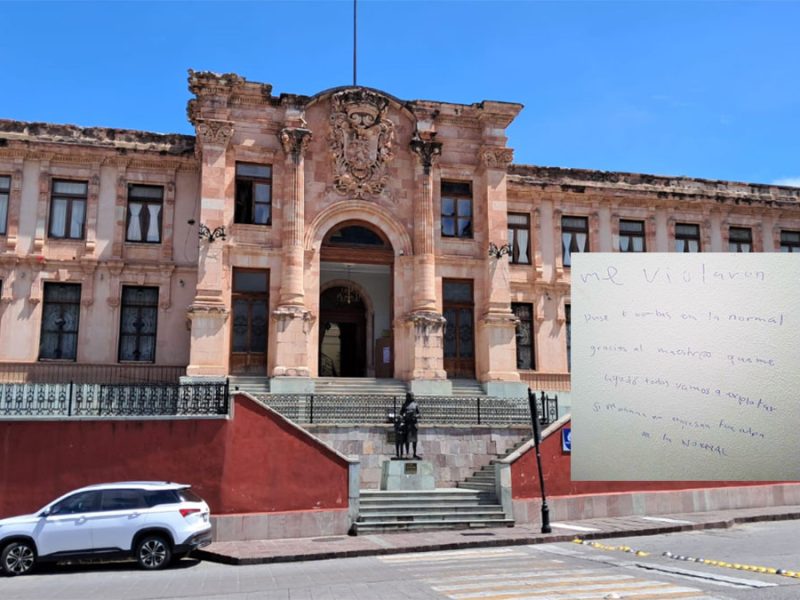 Dan de baja a normalista por pintas con amenazas en la BCENOG de Guanajuato capital