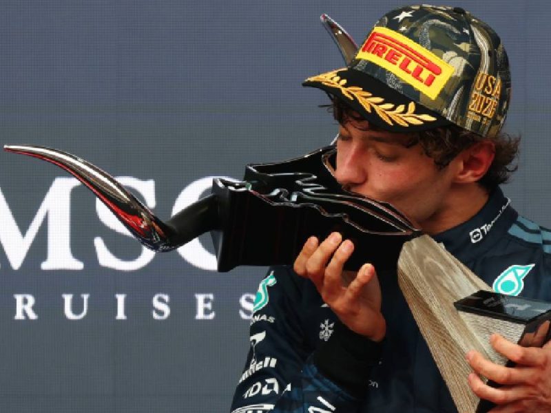 Kimi Antonelli conquista el GP de Estados Unidos, Checo fue 19