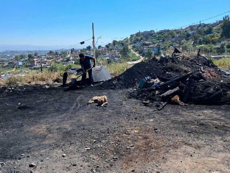 Pierde su patrimonio por segunda ocasión tras incendio de vulcanizadora en Las Joyas