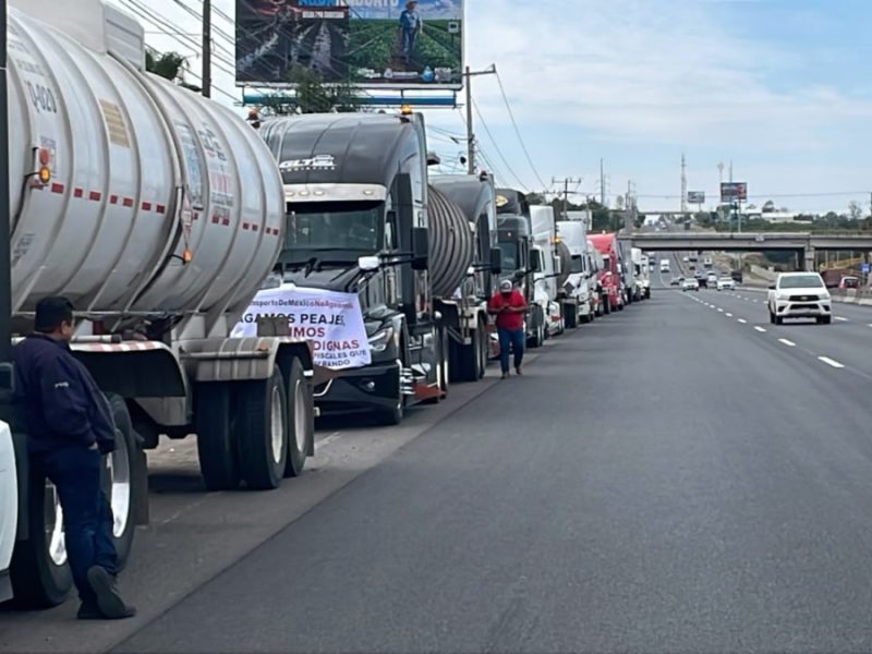 Manifestación de transportistas en Guanajuato avanza sin bloqueos
