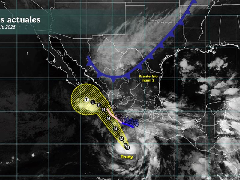 Huracán Trudy amenaza a Jalisco, Colima y la Huasteca con precipitaciones severas