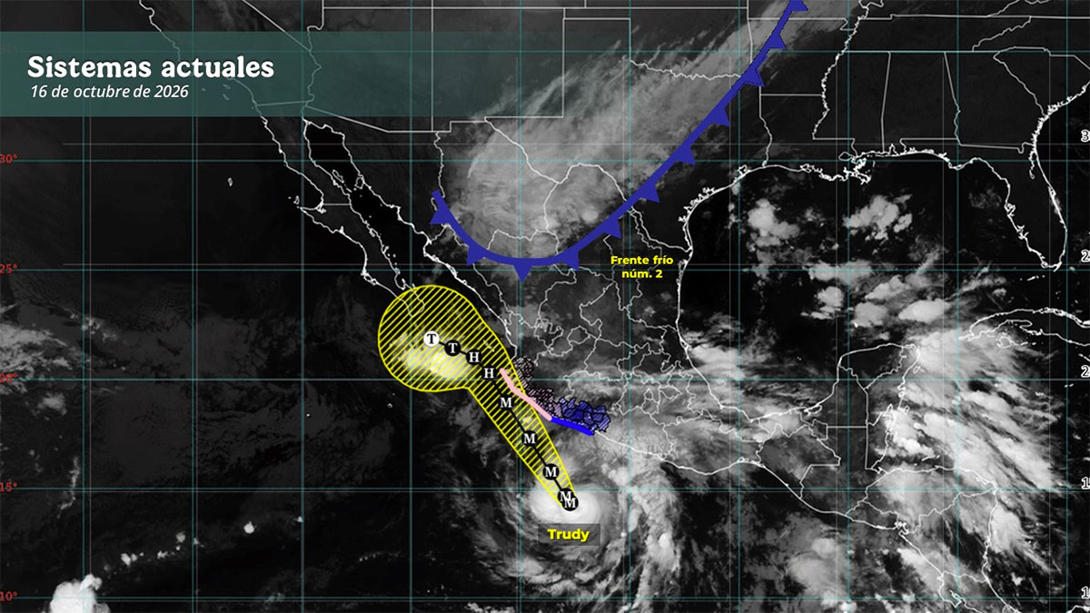 Alerta huracán Trudy Jalisco Colima