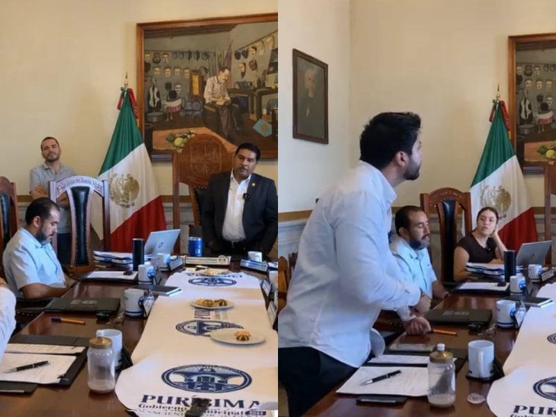 Alcalde de Purísima y regidor se encaran en sesión tras denuncias por Ley de Ingresos