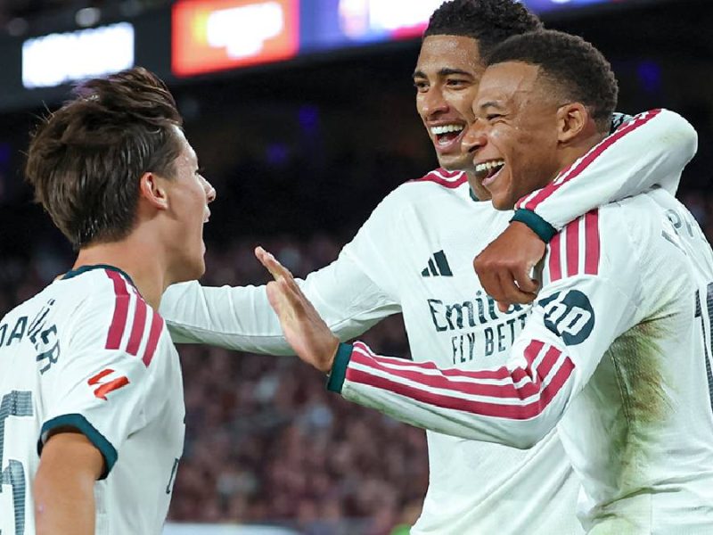 Real Madrid conquista el Clásico con doblete de Kylian Mbappé y vence al Barcelona en el Camp Nou