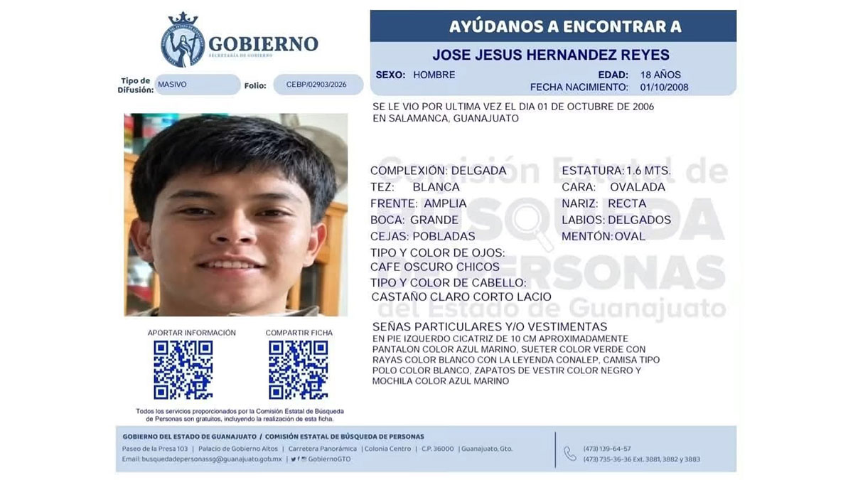 Salamanca José Jesús estudiante Conalep