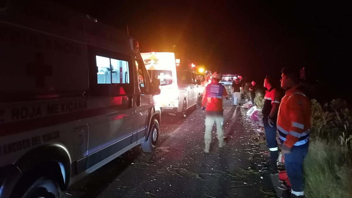 San Francisco accidente moto carretera El Maguey