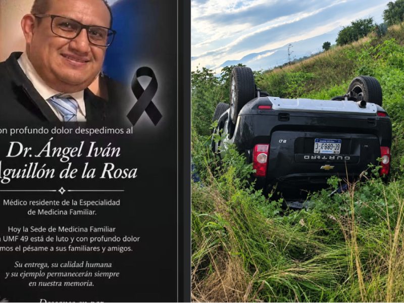 Fallece el médico Ángel Iván Aguillón en accidente en la carretera Salvatierra-Celaya